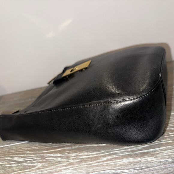 GIVENCHY Black Leather One Shoulder Bag Formal Shoulder Bag Crossbody Authentic - Picture 10 of 16